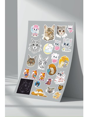 Stickermarket Kedi Sticker Seti (29)