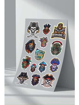 StickerMarket Korsan Kurukafa Sticker Seti (3)