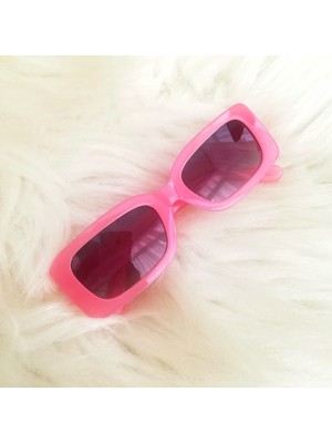 Dream Butik Kalın Çerçeve Açık Pembe Güneş Gözlüğü
