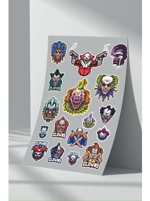 StickerMarket Palyaço Sticker Seti (1)