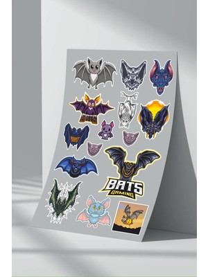 Stickermarket Yarasa Bat Sticker Seti (3)
