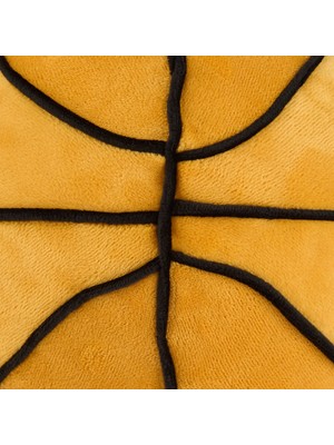 Evidea Soft Basket Topu Figürlü Yastık - Turuncu - 75X75 cm