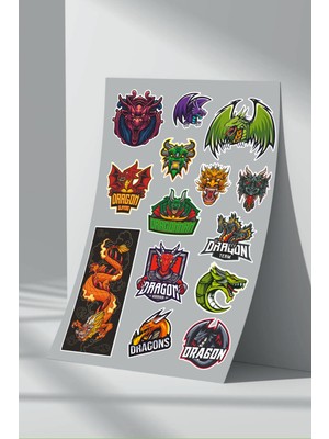 Stickermarket Dragon Sticker Seti (1)