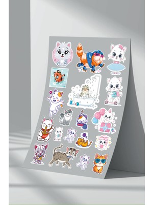 Stickermarket Kedi Sticker Seti (24)