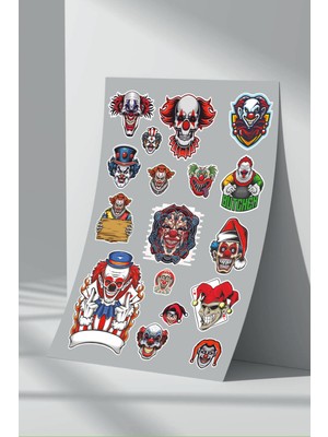 Stickermarket Palyaço Sticker Seti (5)