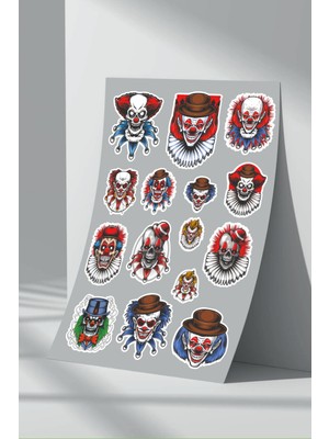Stickermarket Palyaço Sticker Seti (6)
