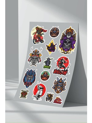 StickerMarket Samuray Sticker Seti (4)