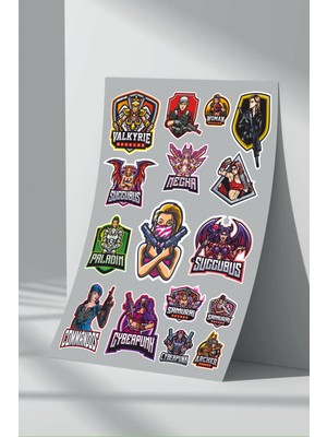 StickerMarket Women Gaming Sticker Seti (1)