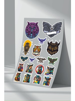 Stickermarket Baykuş Sticker Seti (5)