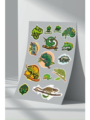 StickerMarket Bukalemun Sticker Seti (3)