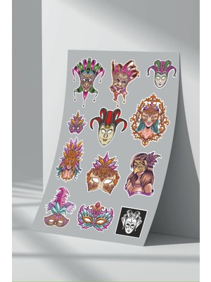 Stickermarket Maske Sticker Seti