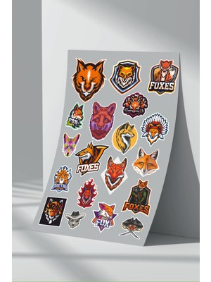 Stickermarket Tilki Fox Sticker Seti (2)