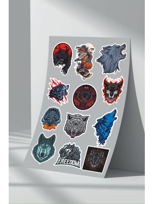 Stickermarket Kurt Wolf Sticker Seti (1)