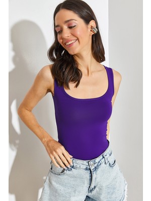 Shade Kadın Kare Yaka Kalın Askılı Atlet