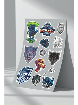 Stickermarket Kurt Wolf Sticker Seti (3)