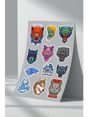 StickerMarket Kurt Wolf Sticker Seti (5)