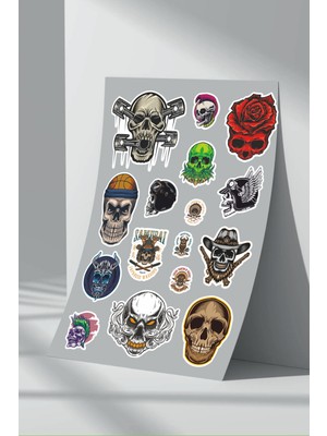 StickerMarket Kurukafa Skull Sticker Seti (22)