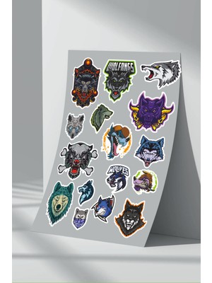 StickerMarket Kurt Wolf Sticker Seti (8)