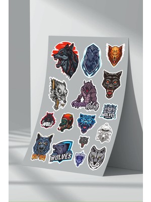 StickerMarket Kurt Wolf Sticker Seti (7)