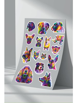 StickerMarket Köpek Sticker Seti (17)