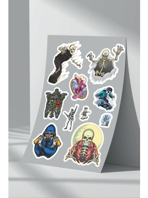 Stickermarket Kurukafa Skull Sticker Seti (25)