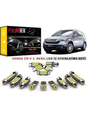 Femex Honda Cr-V 3. Nesil LED Iç Aydınlatma Ampul Seti Parlak Beyaz