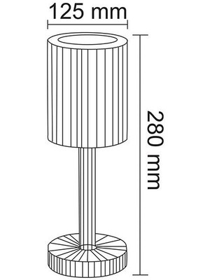 Forlife FL-8075 Karasu Mix Şarjlı LED Masa Lambası