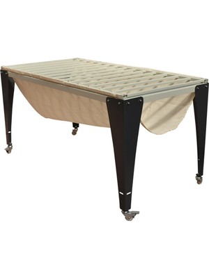 Refsan Döküm Masası Tekerlekli (Demonte)