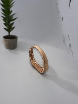 Atelier Sarraf 925 Ayar Gümüş Kafes Bilezik Sarı Renk