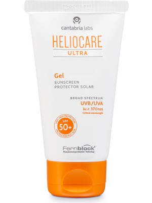 Heliocare Ultra 90 SPF 50+ Güneş Koruyucu Jel 50 ml – Karma ve Hassas Ciltler İçin Ultra Hafif, Geniş Spektrumlu Koruma