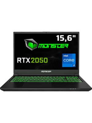 Monster Abra A5 V21.3.2 Intel Core I7 12700H 32 GB Ram 1 Tb SSD 4 GB Rtx 2050 Freedos 15,6" Fhd 144 Hz Oyun Bilgisayarı