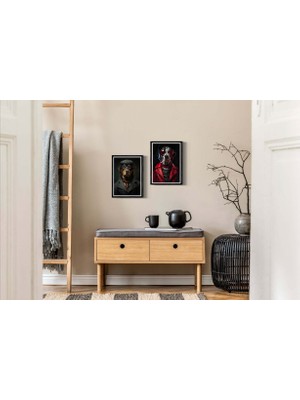Decotorium Çerçeveli Tablo Anımal Kıngdom-Dog Serisi Mdf Tablo DOG/216