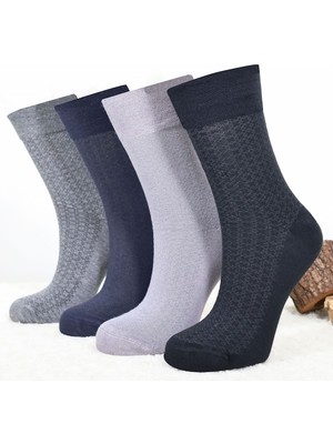 Kral Socks Erkek Bambu Çorap Burun Dikişsiz Soft Yıkamalı Parfümlü Uzun Çorap