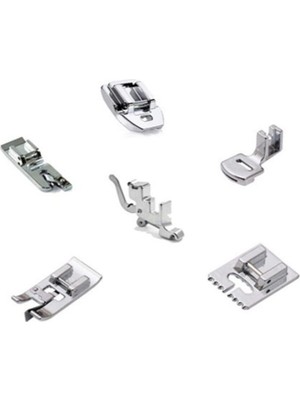 Singer Dikiş Makine Çarşısı Altılı Ayak Takımı Gizli-Nervür-Sürfile-Büzgü-Kıvırma-Ayak Tutucu