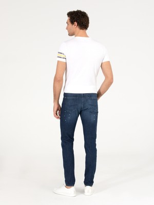Cacharel Erkek Koyu Mavi Slim Fit Jean Pantolon 50268163-DN0023