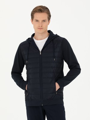 Cacharel Erkek Lacivert Kapüşonlu Sweatshirt 50272519-VR033