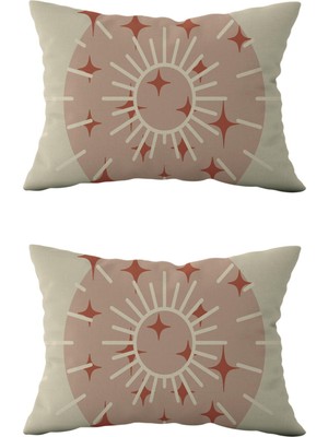 Evdek Çift Taraflı Dikdörtgen Kırlent Kılıf 2’li KL23