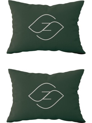 Evdek Çift Taraflı Dikdörtgen Kırlent Kılıf 2'li DS79