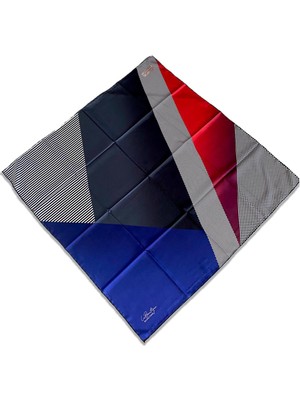 Az Hatalı Polyester La Boutique Mor Karma Desen Eşarp 1835 - 01  34710