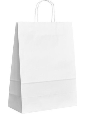 Gizpak Beyaz Burgu Saplı Çanta 32X40X12CM