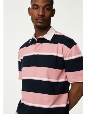 Marks & Spencer Saf Pamuklu Kısa Kollu Polo Yaka T-Shirt
