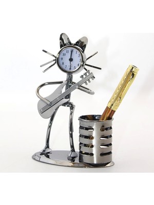 Ynt İthalat Metal Kalemlik Saat ALK2415