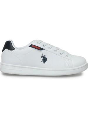 U.s. Polo Assn. Costa Wmn 4Fx Kadın Beyaz-Lacivert-Kırmızı (36-40) Sneaker Ayakkabı
