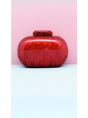 Polvere Dress Kırmızı Sedefli Abiye Çanta