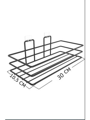 Safestore Yapışkanlı 2 Li Set Banyo Rafı Duş Şampuanlık Duvar Düzenleyici Organizer