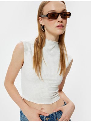 Koton Kolsuz Atlet Slim Fit Dokulu Dik Yaka