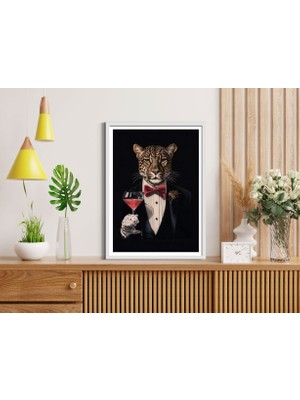 Decotorium Çerçeveli Tablo Anımal Kıngdom-Leo Serisi Mdf Tablo LEO/015