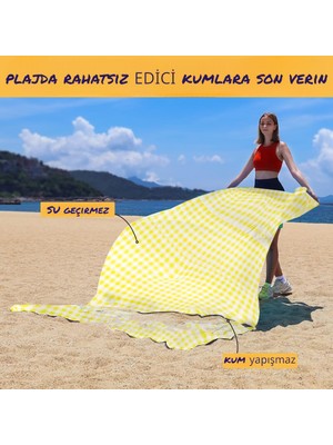 İyonk Home Çok Amaçlı Sofra Bezi Piknik Örtüsü & Masa Örtüsü Piknik 150 x 200 cm