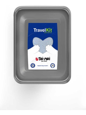 Toi Moi Travel Kit  Pratik Kedi Tuvaleti (7 kg Kedi Kumu+Atık Torbası+Kürek)