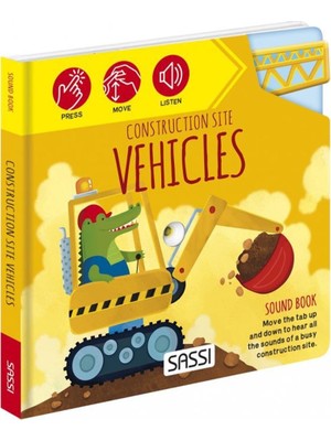 Sassı Sound Books - Construction Site Vehicles Ester Tome SASSI Yayın Evi Ciltsiz Normal Boy 10 Sayfa